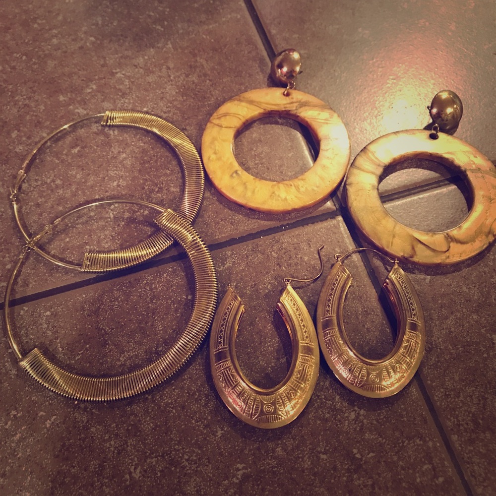 Gold Earrings Bundle