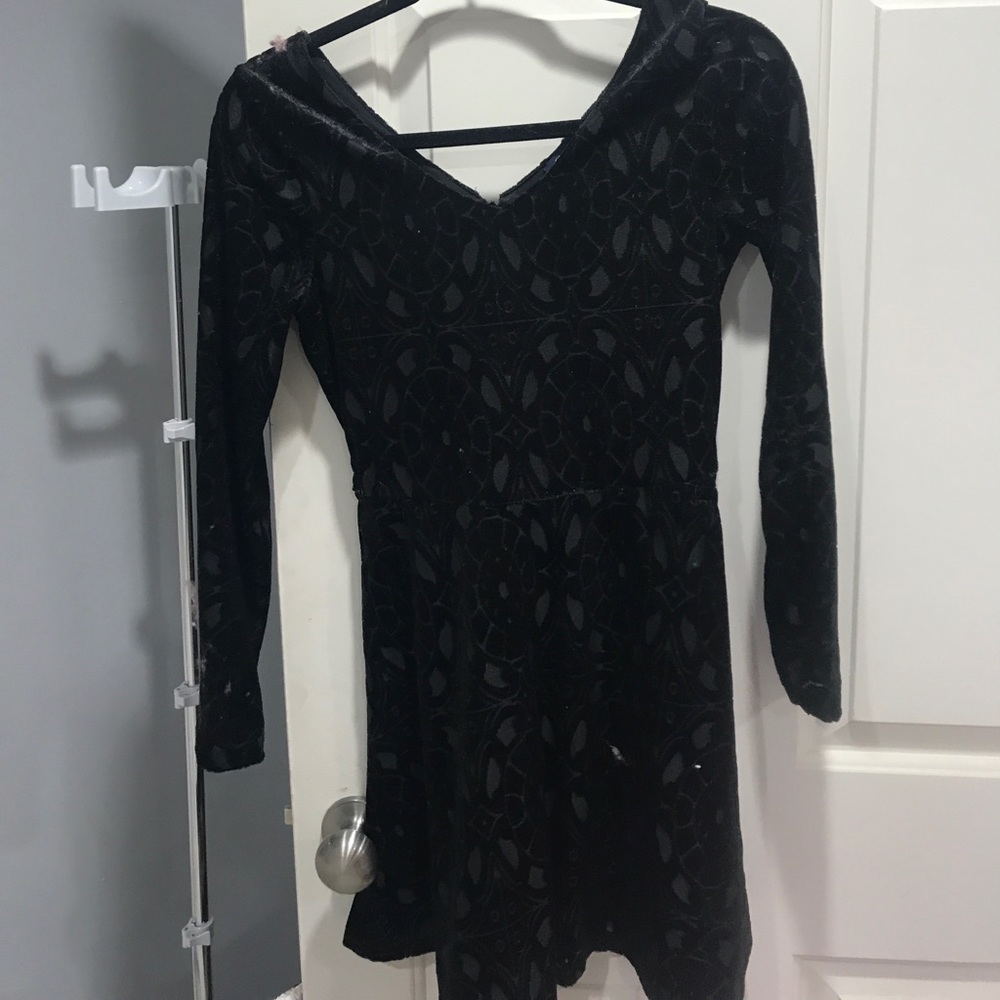 Black patterned dress