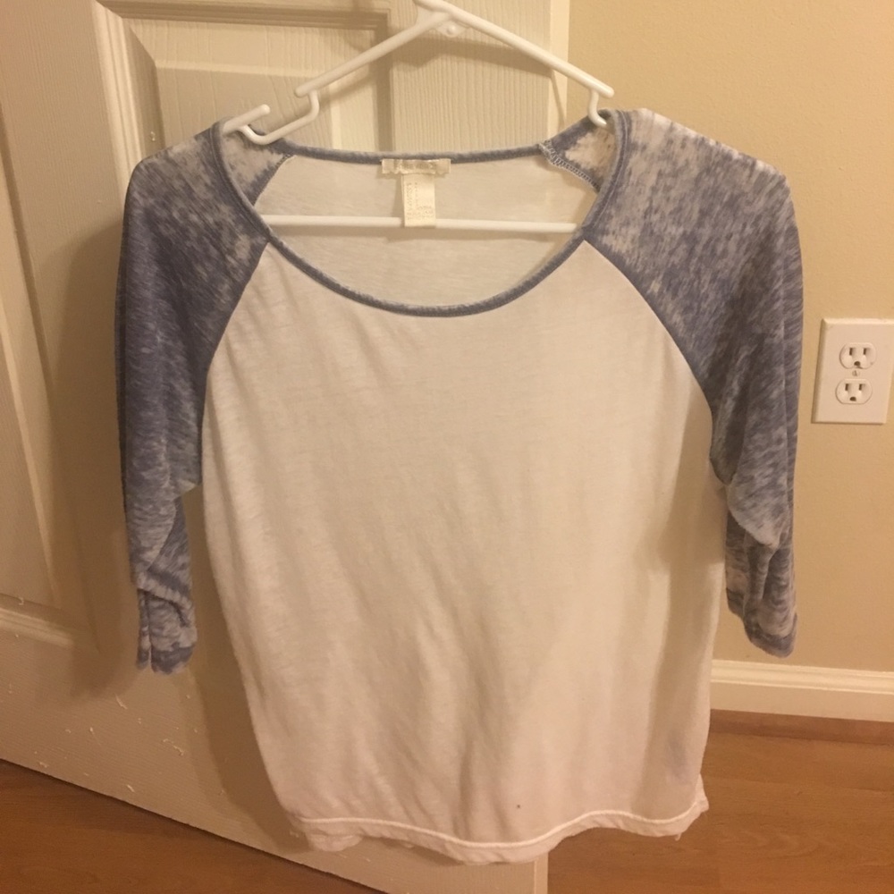 Forever 21 3/4 sleeve baseball tee