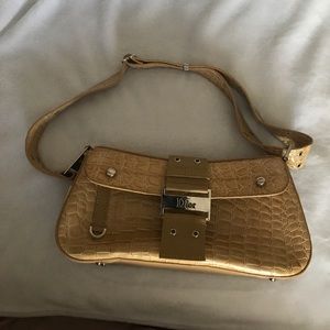 Dior alligator skin handbag