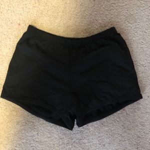 Black dance shorts