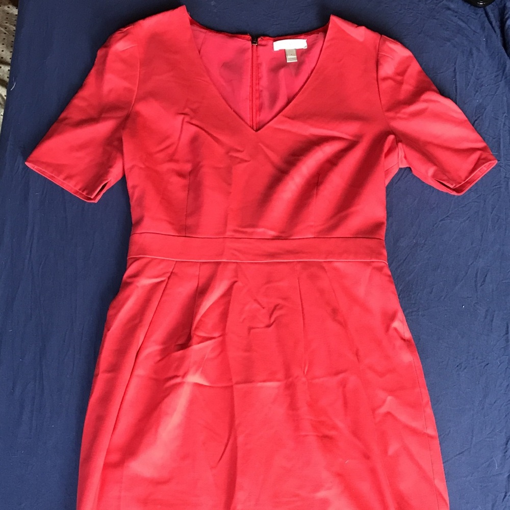 Classic Red Business Dress