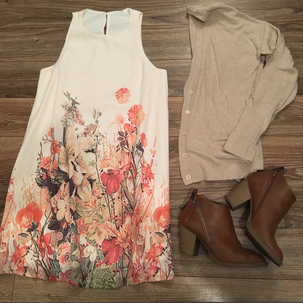 Pretty Bohemian Wildflower Dress