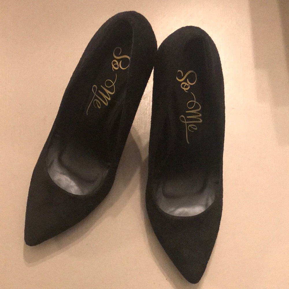 Black Suede Stilletto