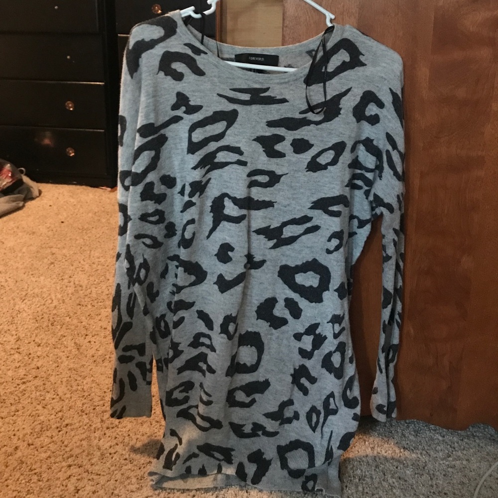 Leopard print sweater