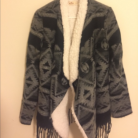 Hollister open Winter Wool Coat - Picture 2 of 5