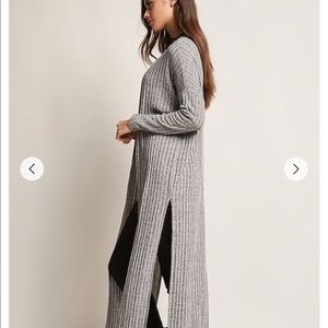 Side slit cardigan