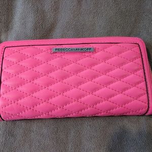 EUC- Rebecca Minkoff Ava Zip Wallet - Electric Pin