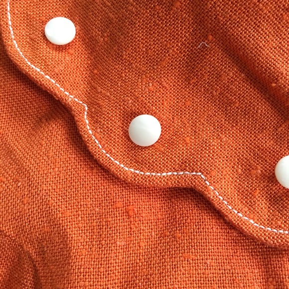 Vintage Mini Dress with Scalloped Collar - Picture 4 of 5