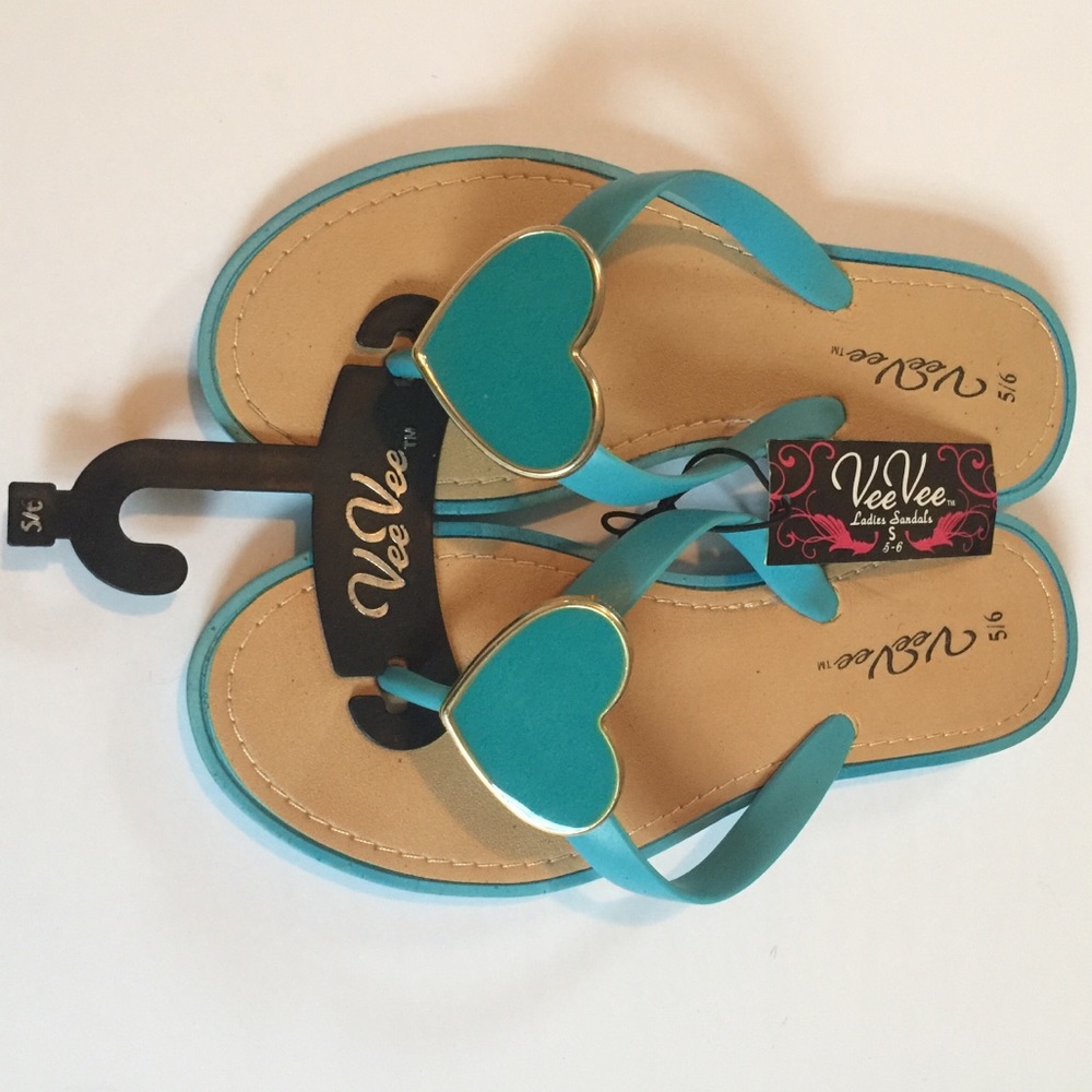 Verve’s’s Sandals Blue Hearts
