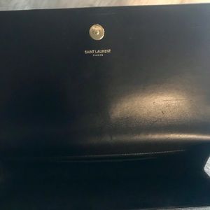 YSL black clutch