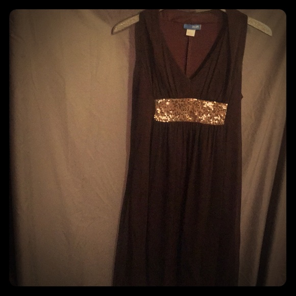 Beautiful brown and gold dress - Picture 2 of 4