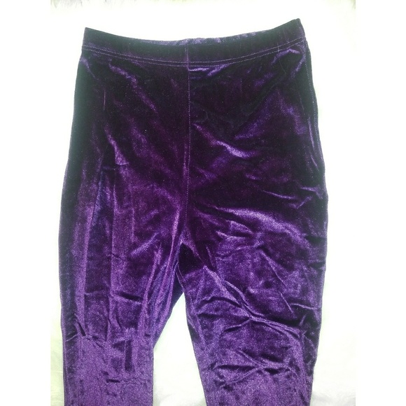 velvet purple pants