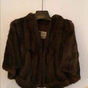 Vintage 1950’s mink fur shrugs ! Never worn!