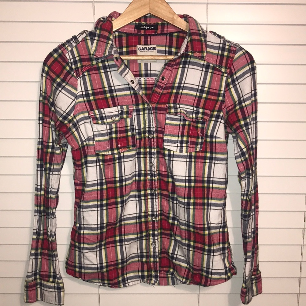 GARAGE Women’s Flannel Button Down Shirt