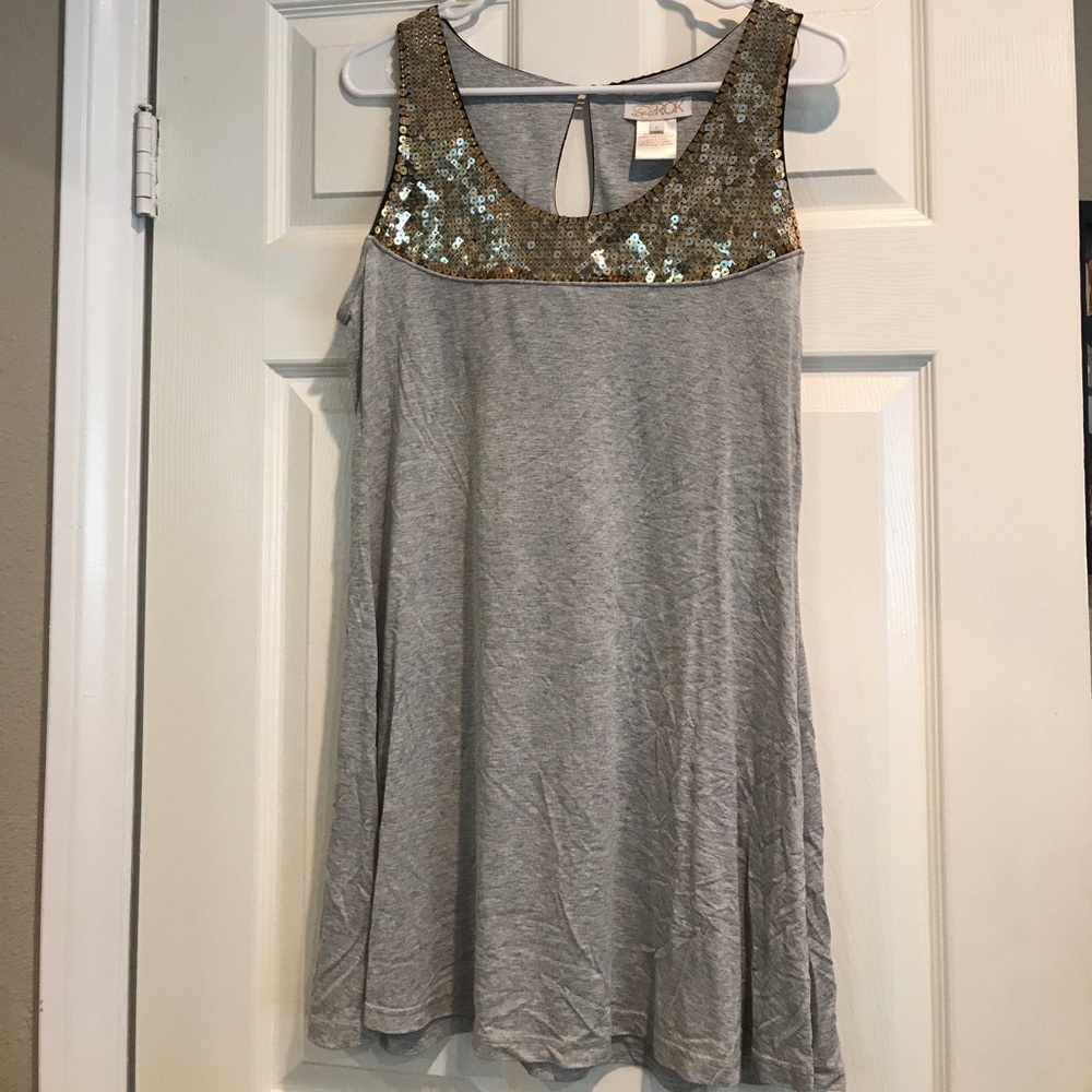 LaRok sequin grey dress