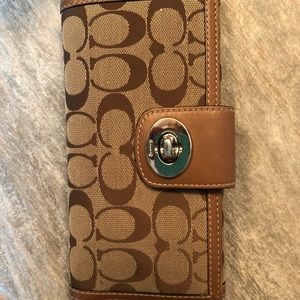 Coach brown wallet