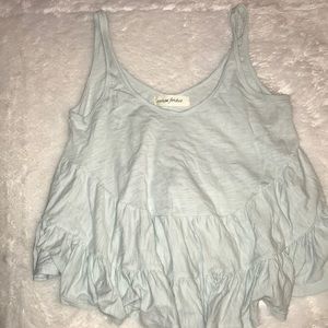 light blue babydoll tank