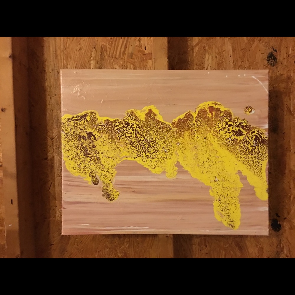 Acrylic abstract painting
