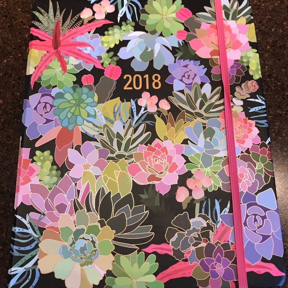 Succulent 2018 Planner with stickers