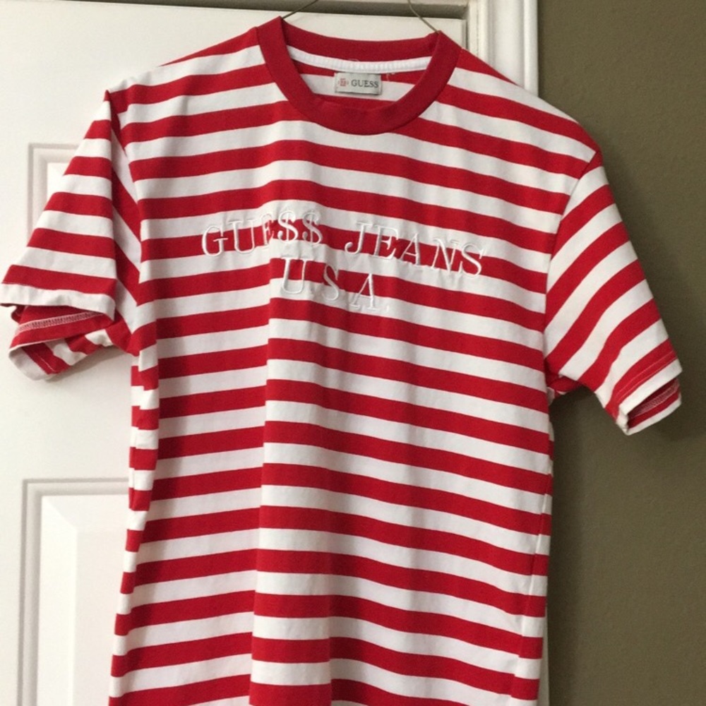 Guess x A$AP Rocky Red Stripes T-Shirt