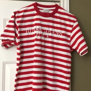 Guess x A$AP Rocky Red Stripes T-Shirt