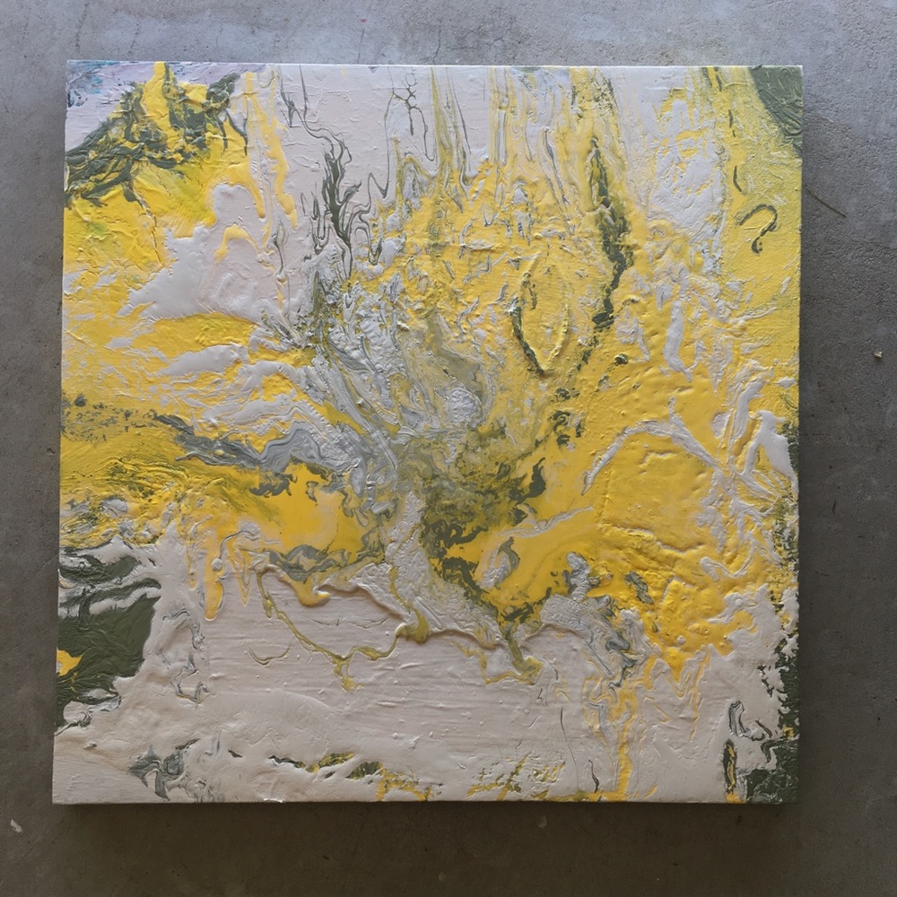 Acrylic pour abstract painting