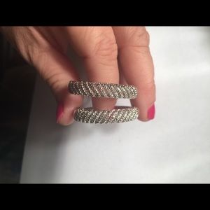 Silver hoop earrings