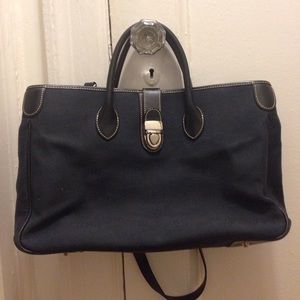 Messenger/laptop bag (canvas/leather)