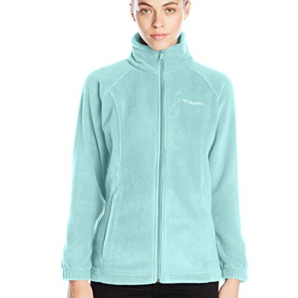 Mint Columbia Fleece Zip Jacket