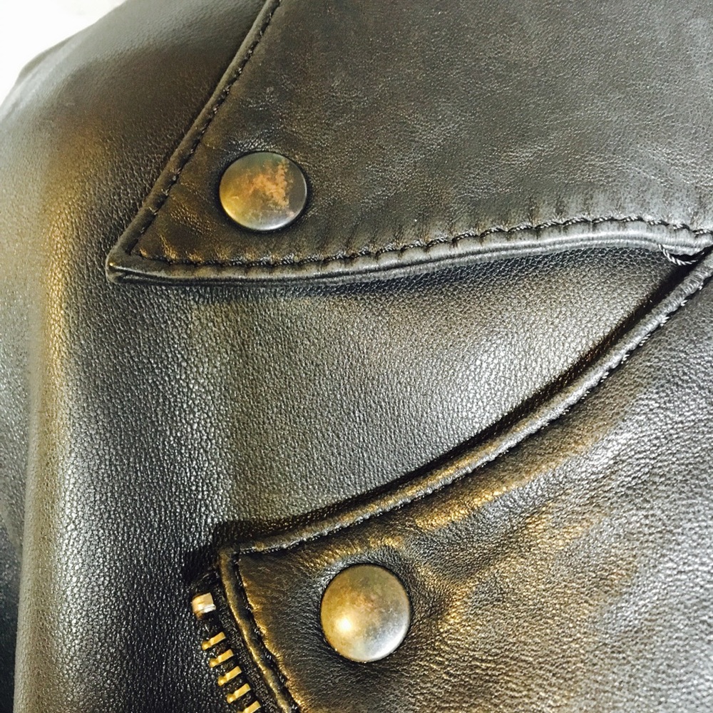 💯 Pauw Amsterdam🔥🔥Lamb Leather Biker Jacket SZ1 - Picture 5 of 8