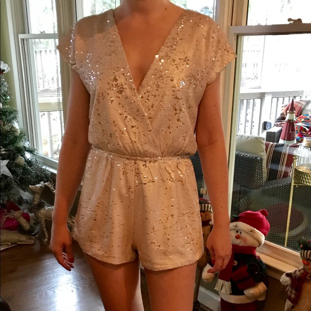 Sequined romper