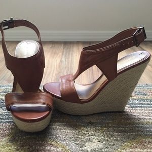 Gianni Bini Cognac Wedges
