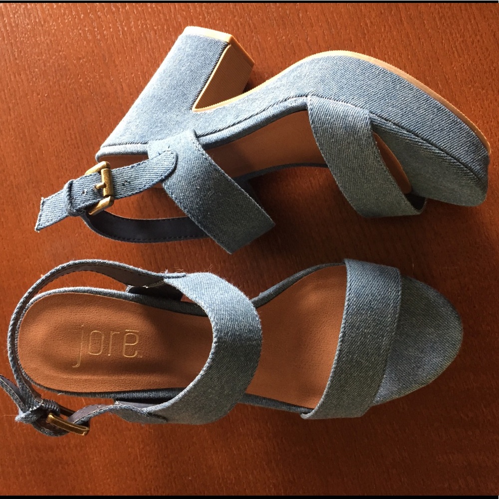 Chambray Jorē Platform Sandal