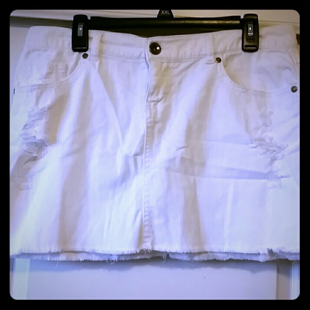 Mini skirt jeans