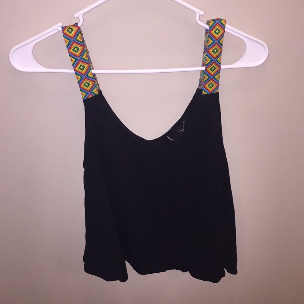 Black crop top