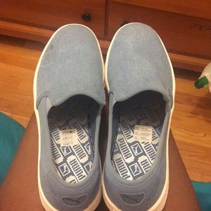 Baby Blue Puma Slip-On Shoes