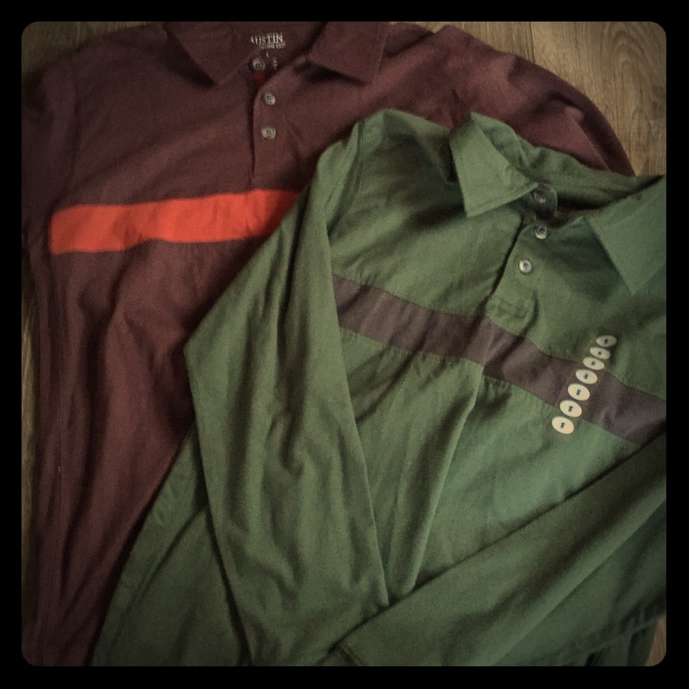 Bundle of 2 New Men’s Rugby Shirts Polos Tops SM