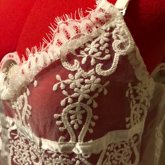 White mesh maxi dress - Picture 4 of 8