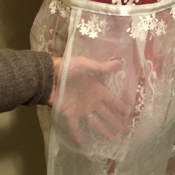 White mesh maxi dress - Picture 6 of 8