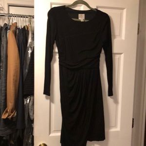 Black Suzi Chin gathered black dress 💃 size 4