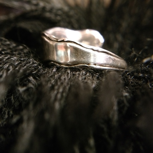 Antique Estate Sterling Spoon Ring - Picture 4 of 8