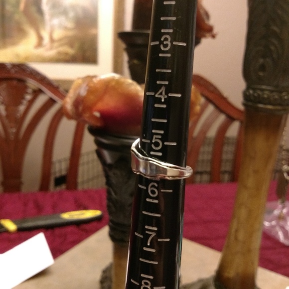 Antique Estate Sterling Spoon Ring - Picture 5 of 8