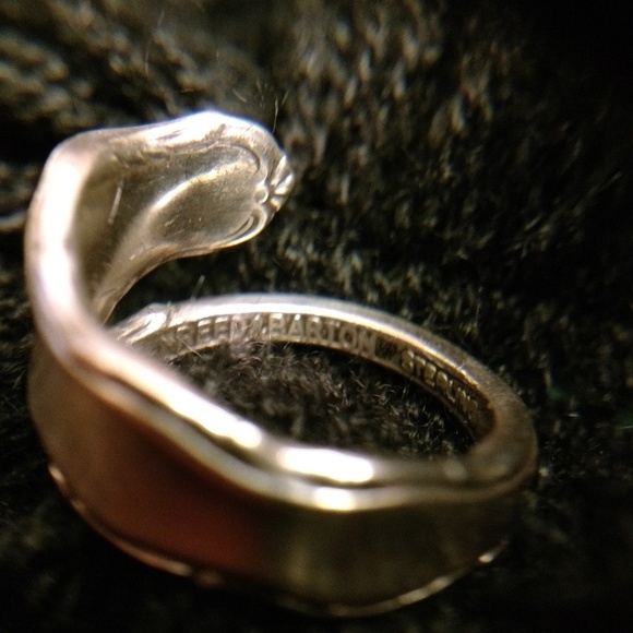 Antique Estate Sterling Spoon Ring - Picture 6 of 8
