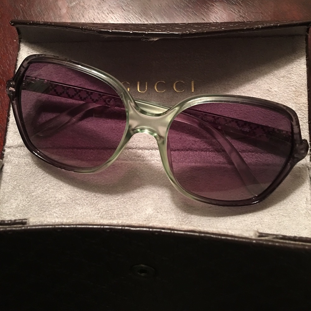 Authentic pair of Gucci Sunglasses with case!