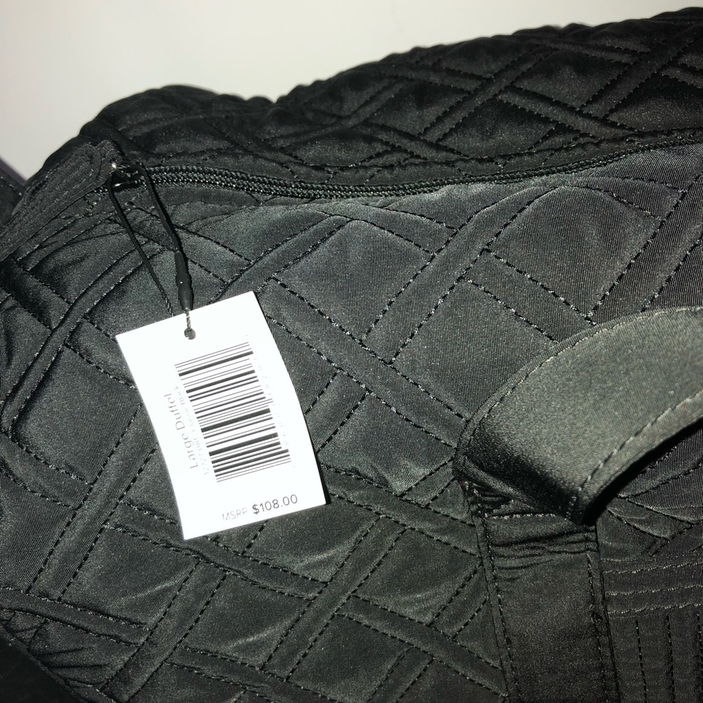 Classic black large duffel bag