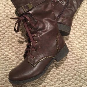 Women’s Brown Combat Boots