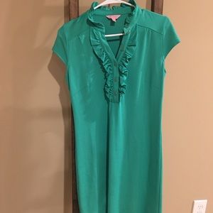 Lilly Pulitzer Green Short Sleeve Dress - Sz Small