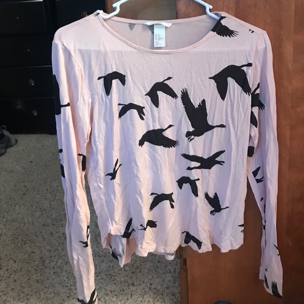 Long sleeve crop top