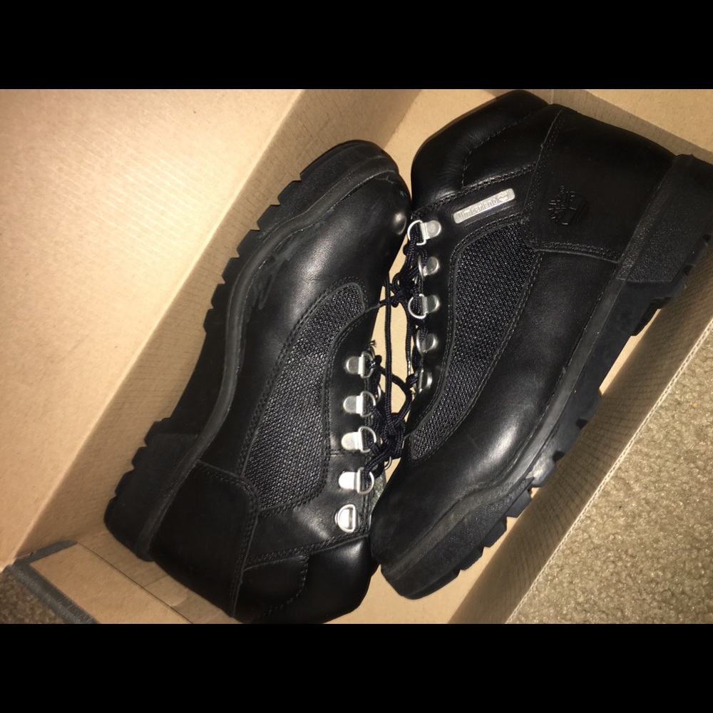 Matte Black Timberlands w/ Box